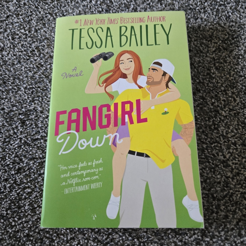 Tessa Bailey Book with Green and White Cover